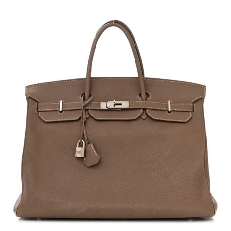 HERMES Togo Birkin 40 Etoupe 1475247 